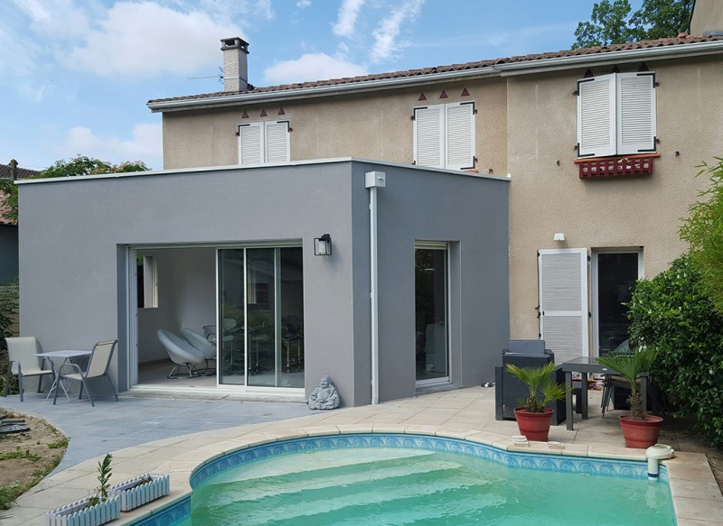 Réalisation d'extension de maison près de Châteauneuf-le-Rouge